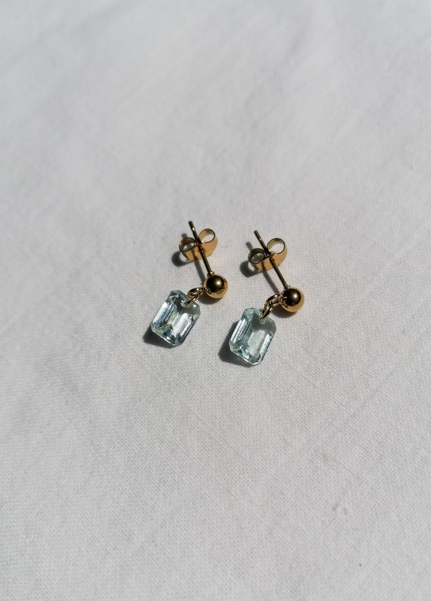 Aquamarine drop earrings