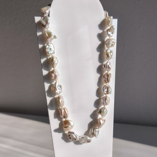Keshi pearl necklace