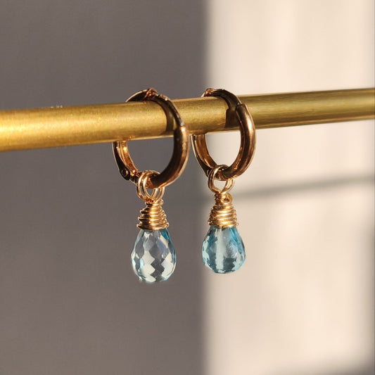 Earrings - Sky Blue topaz