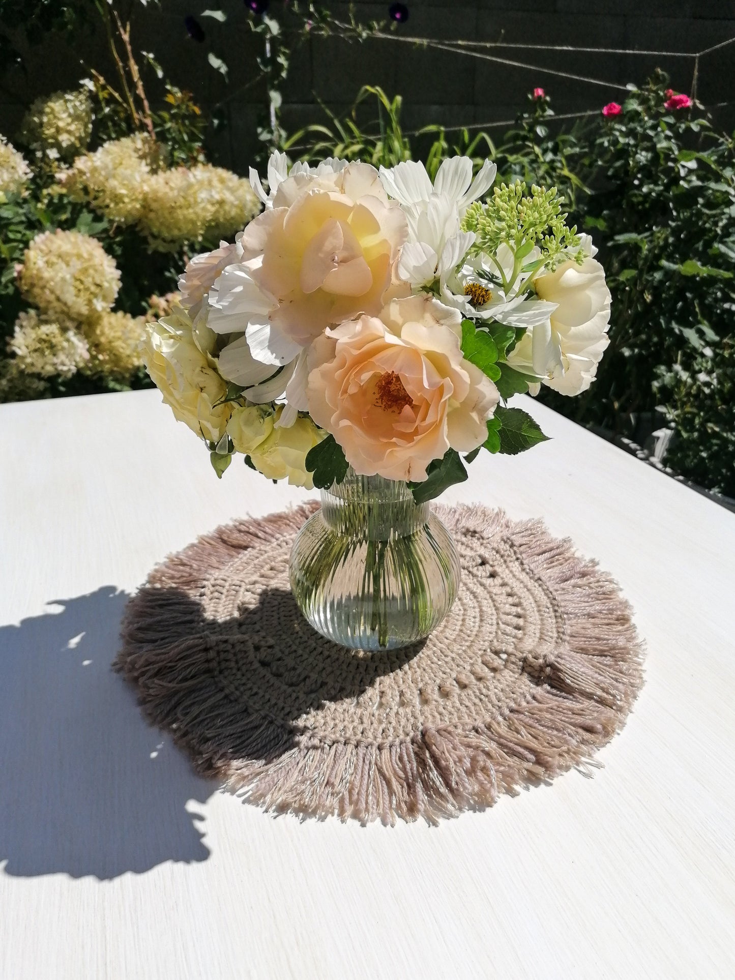 Brown doily - large
