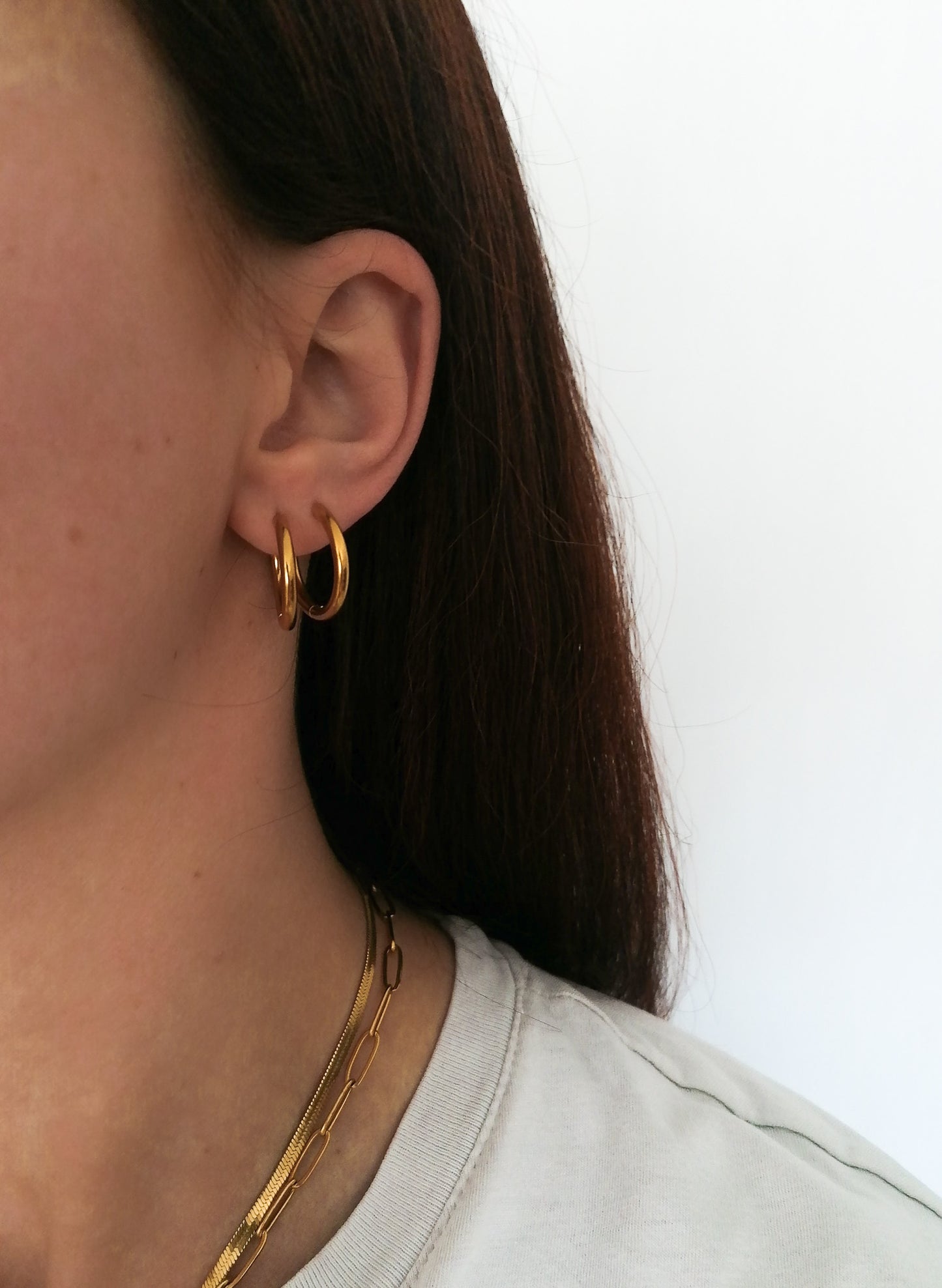 Hoop earrings 21 mm