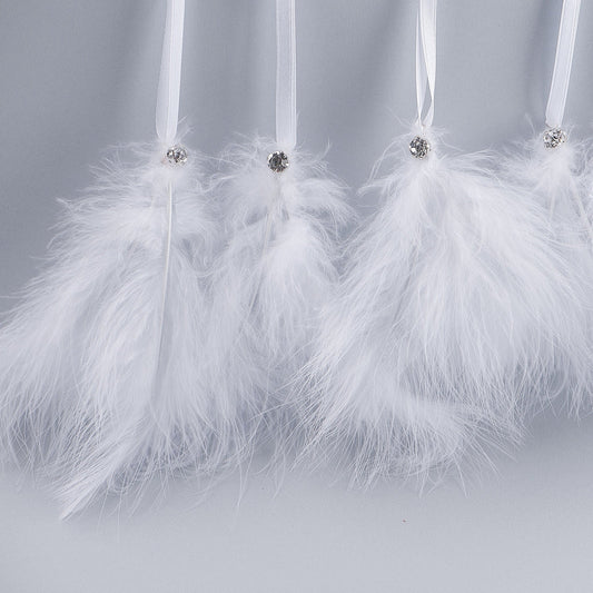 Feather christmas ornaments