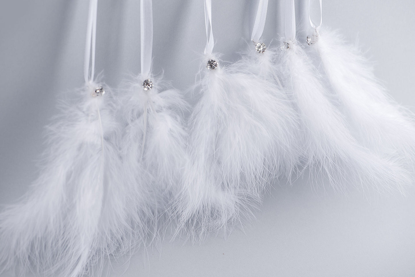 Feather christmas ornaments