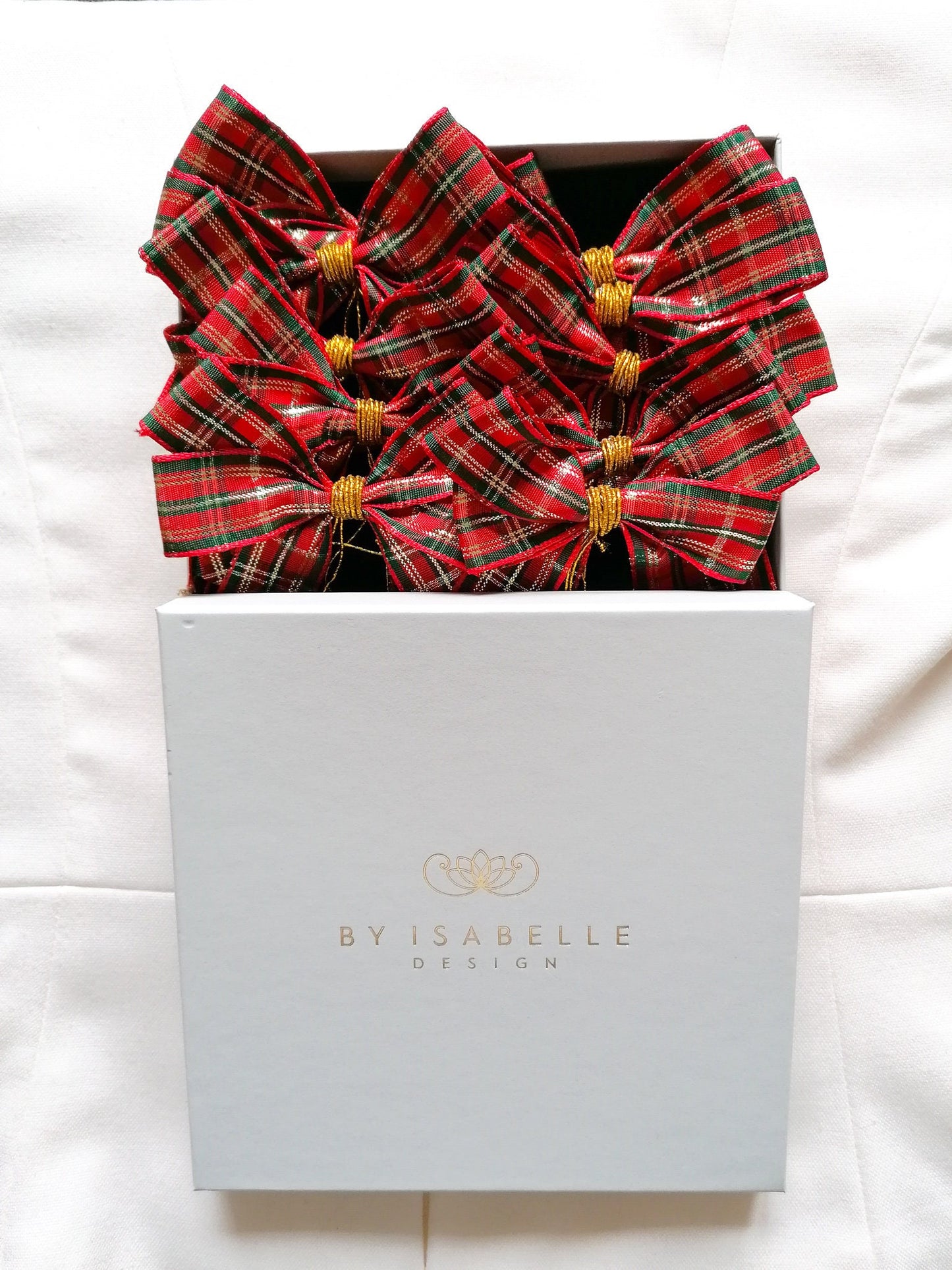 Tartan christmas bows