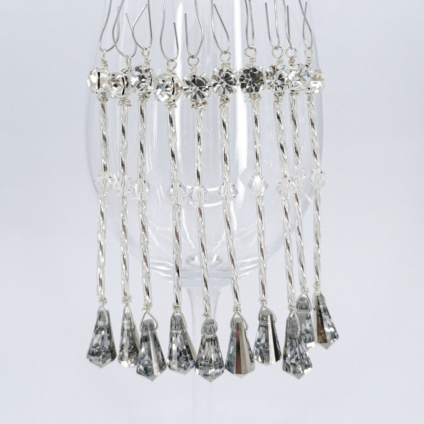 Preciosa crystal icicle ornaments