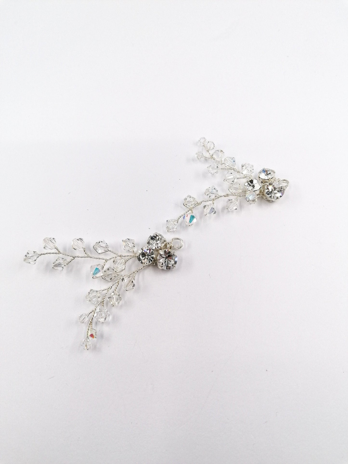 Holly twig crystal ornaments