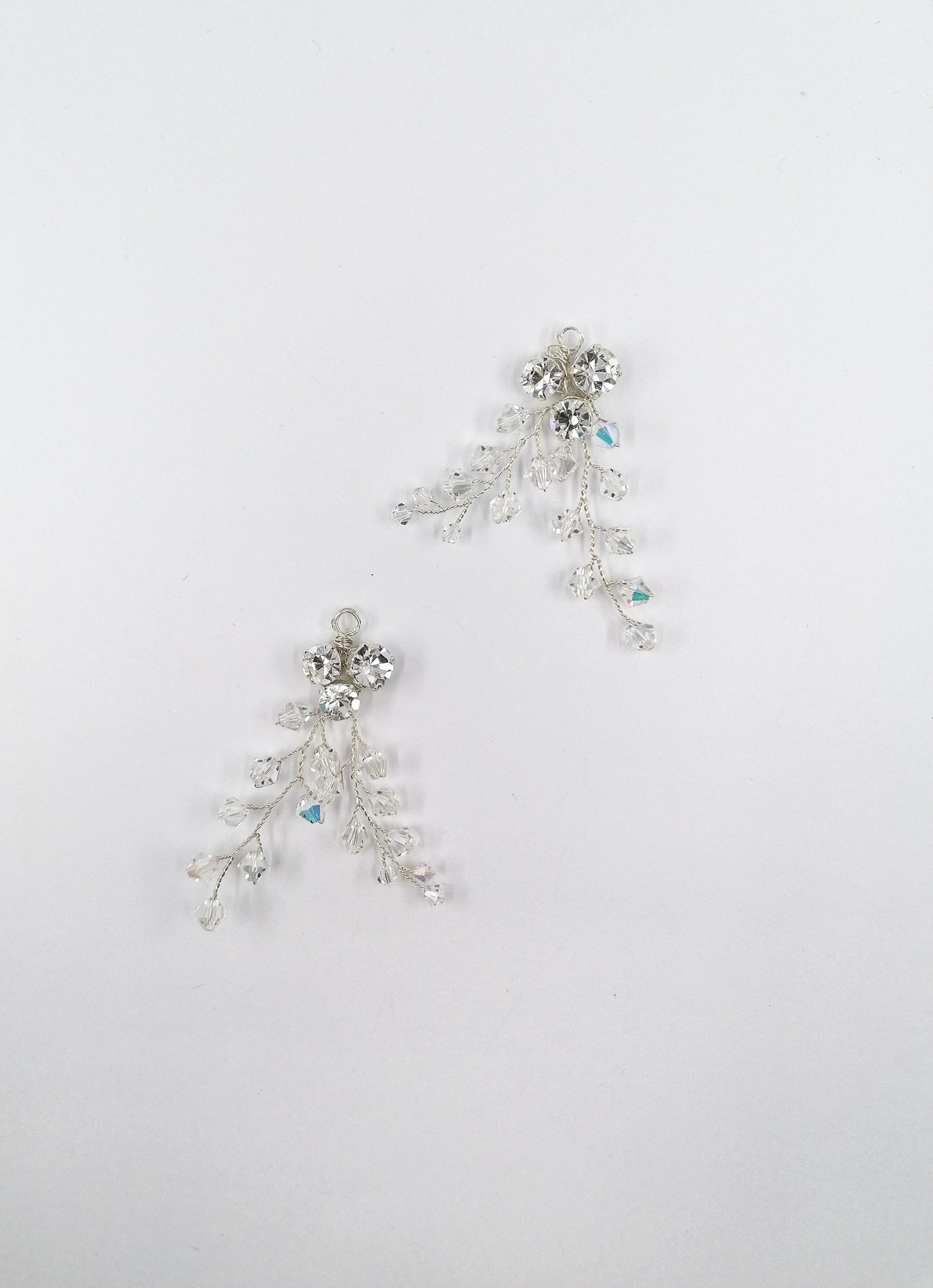 Holly twig crystal ornaments