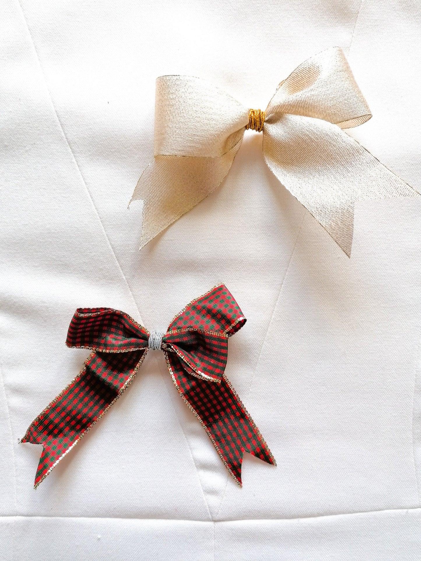 Tartan christmas bows