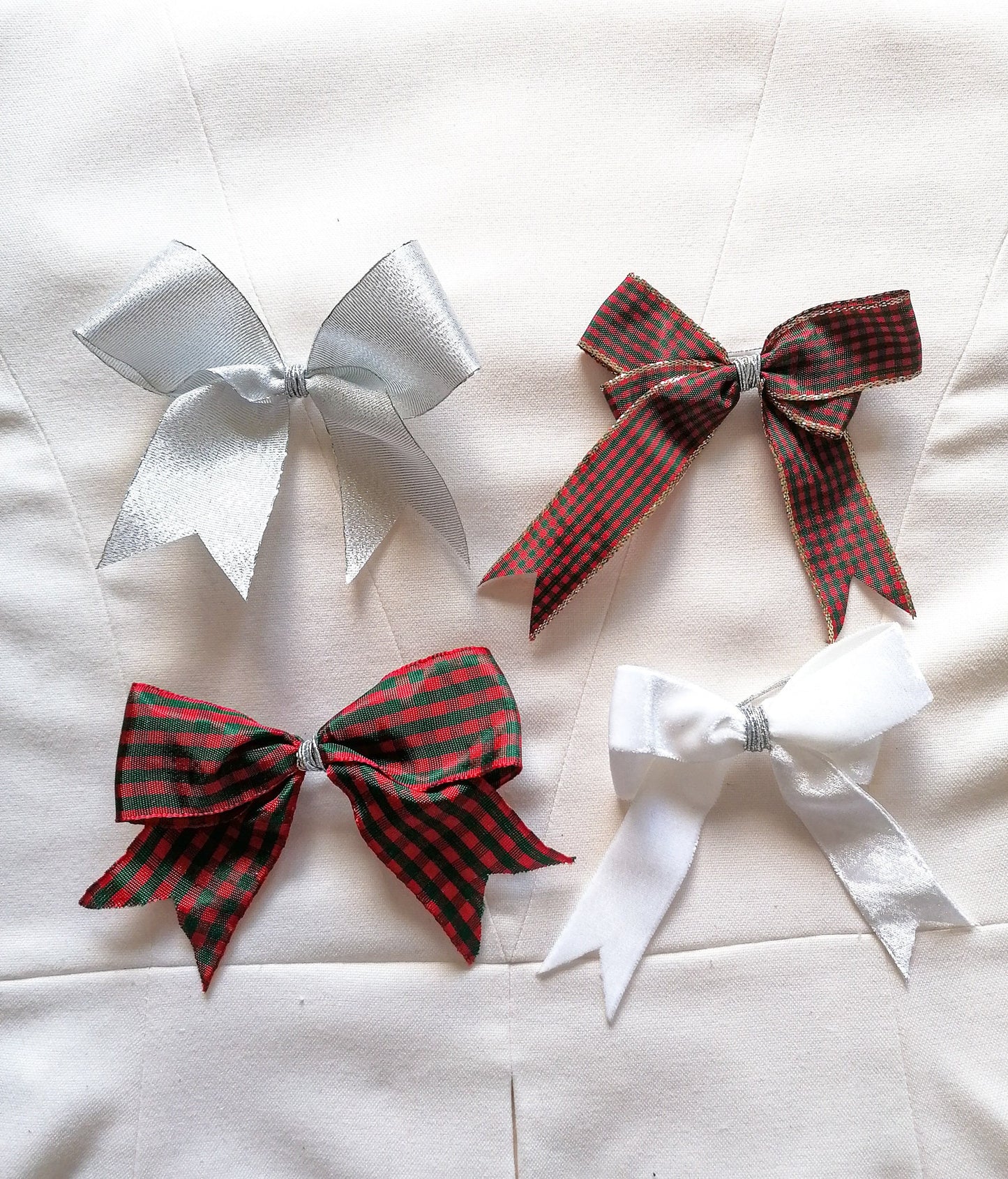 Tartan christmas bows