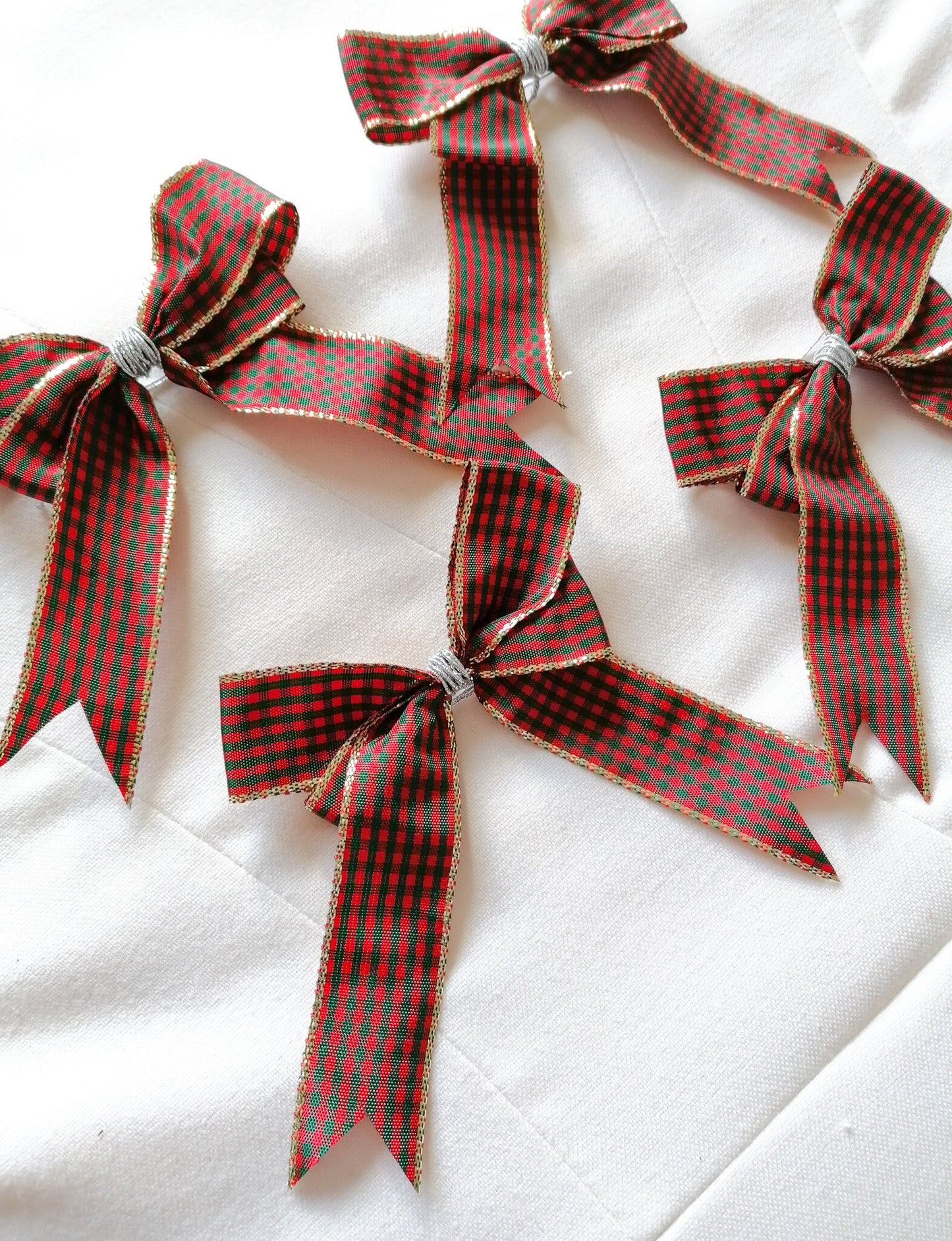 Tartan christmas bows