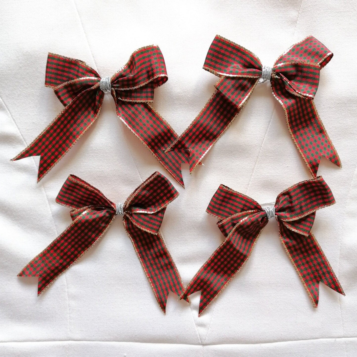 Tartan christmas bows