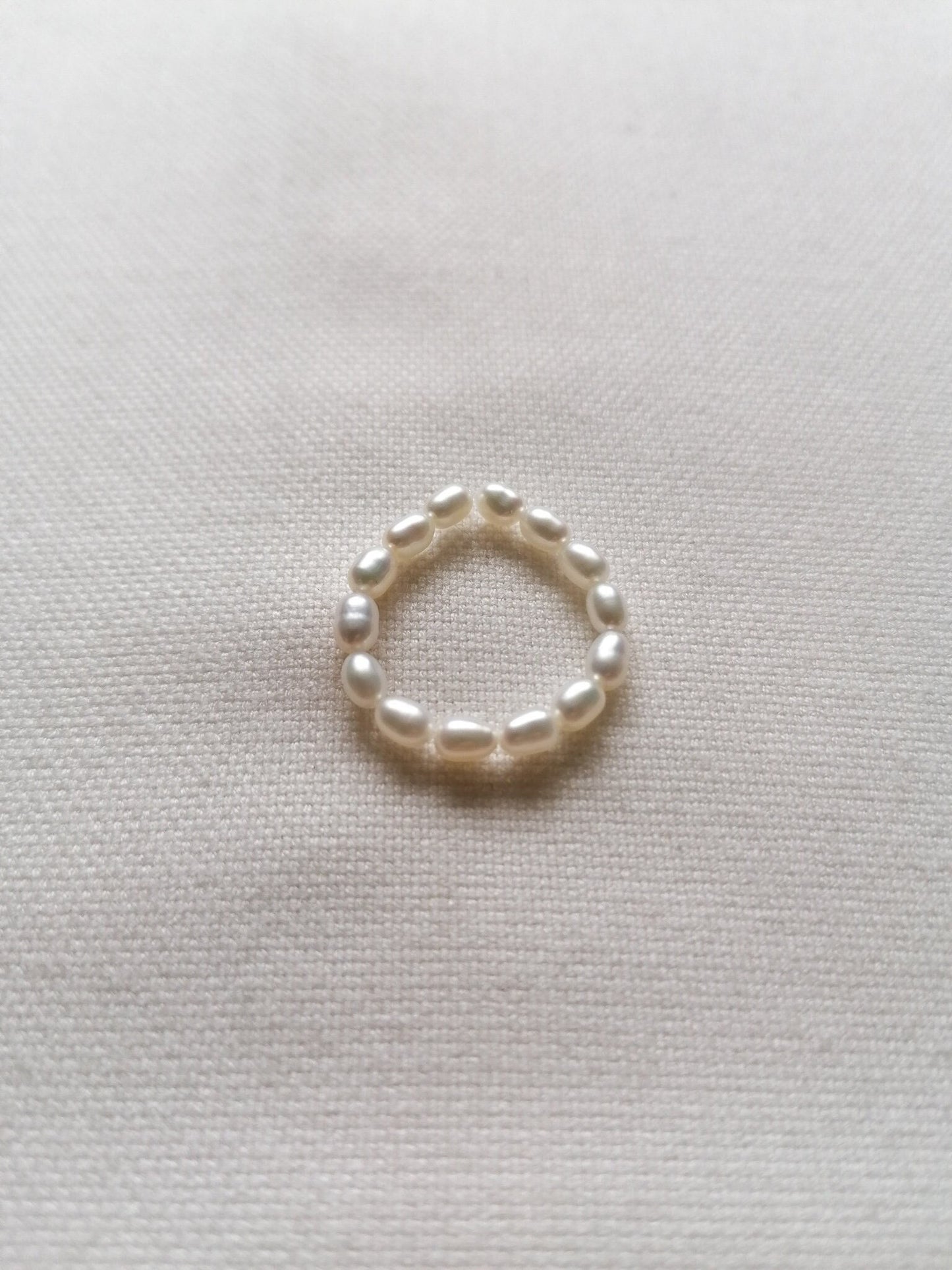 Rice pearl ring