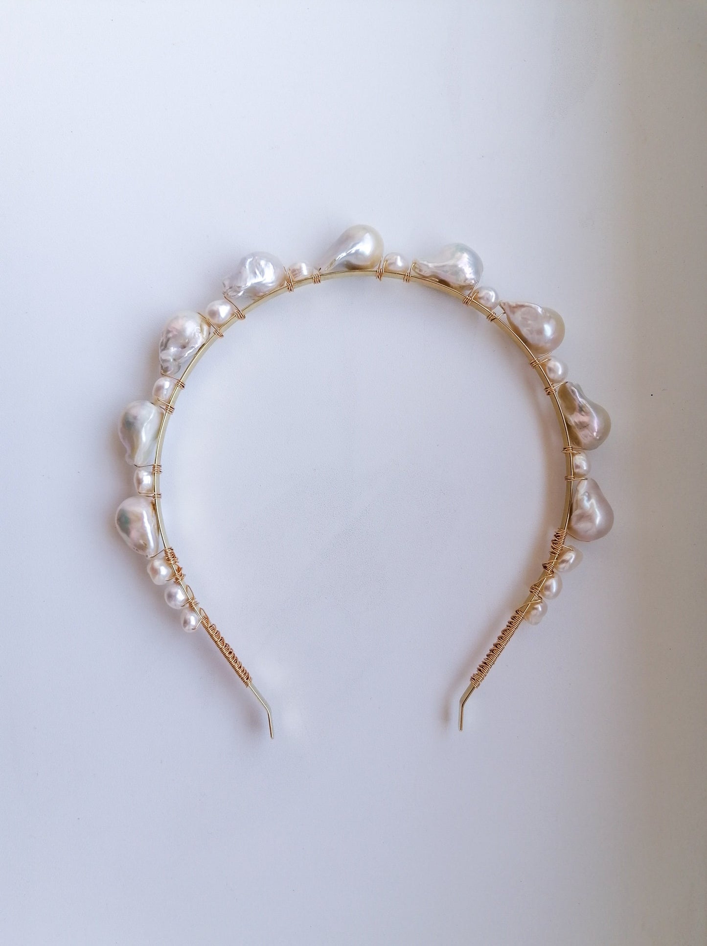Large flameball pearl headband