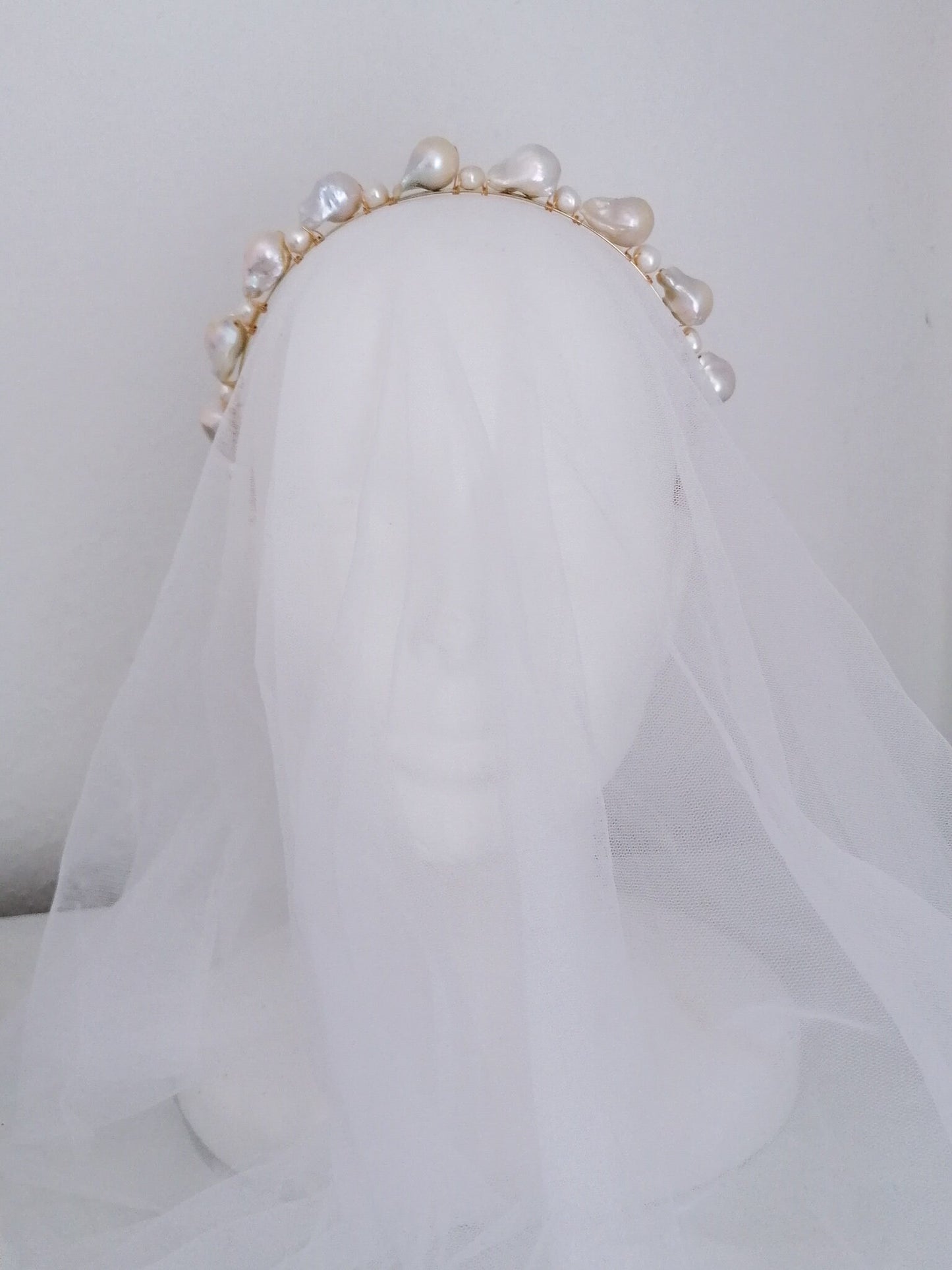 Large flameball pearl headband